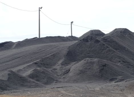 Patios de depósito para carbón